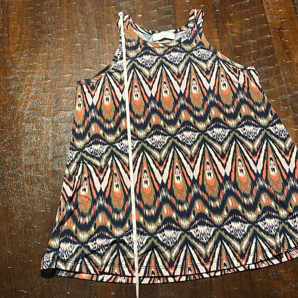 Ikat Patterned Racerback Tanktop by Braeve - Large - Picture 4 of 5